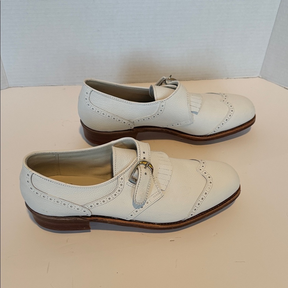 NIB FootJoy Women's White Leather Oxford Golf Shoes Size 10 AA Style 91462 - Picture 9 of 10